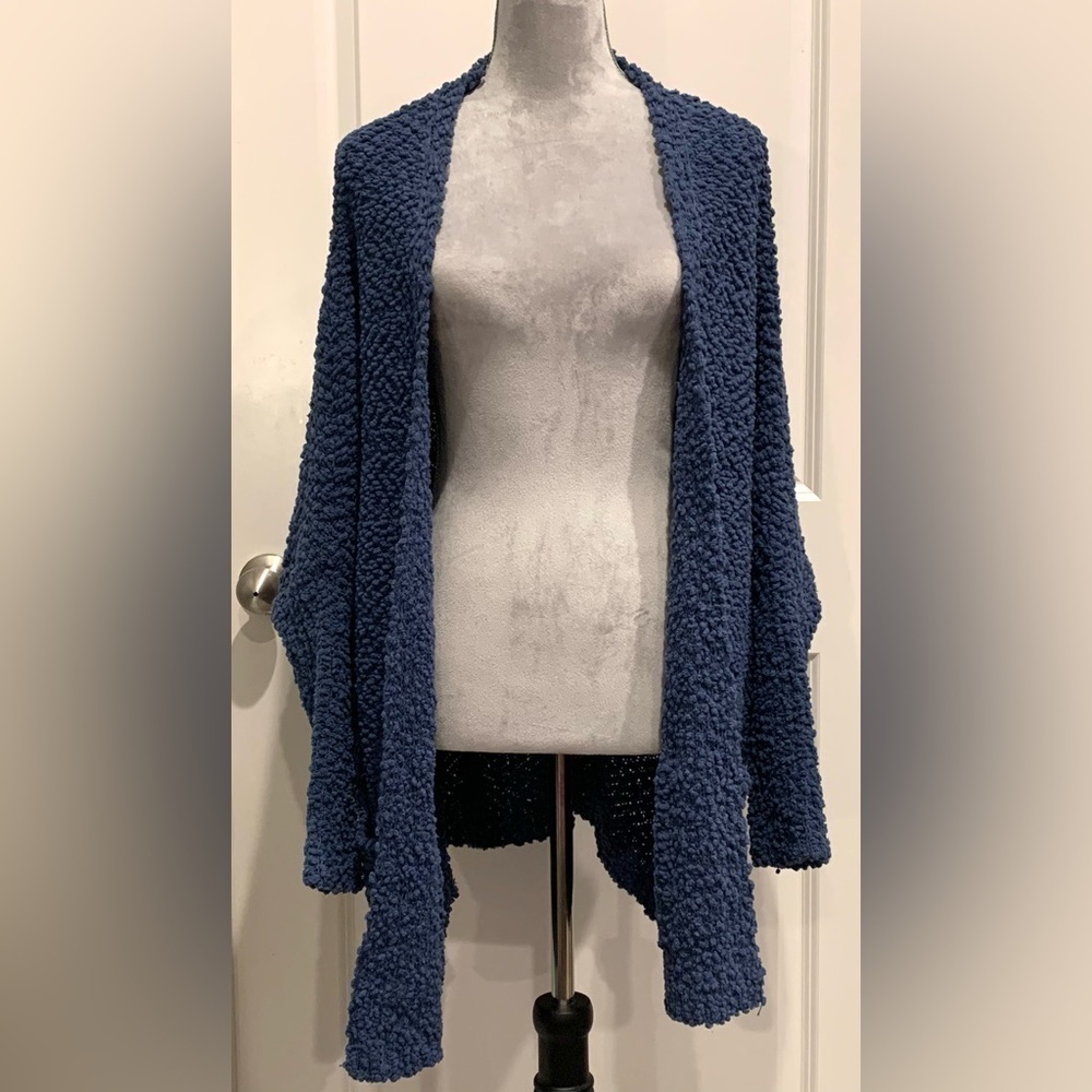 UMGEE Sz L  Dolman Sleeve Teal Open Front Casual Cardigan W/Pockets - Picture 12 of 12